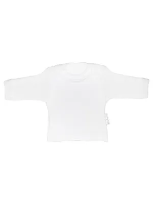 100% Cotton Envelope Neck Top - White