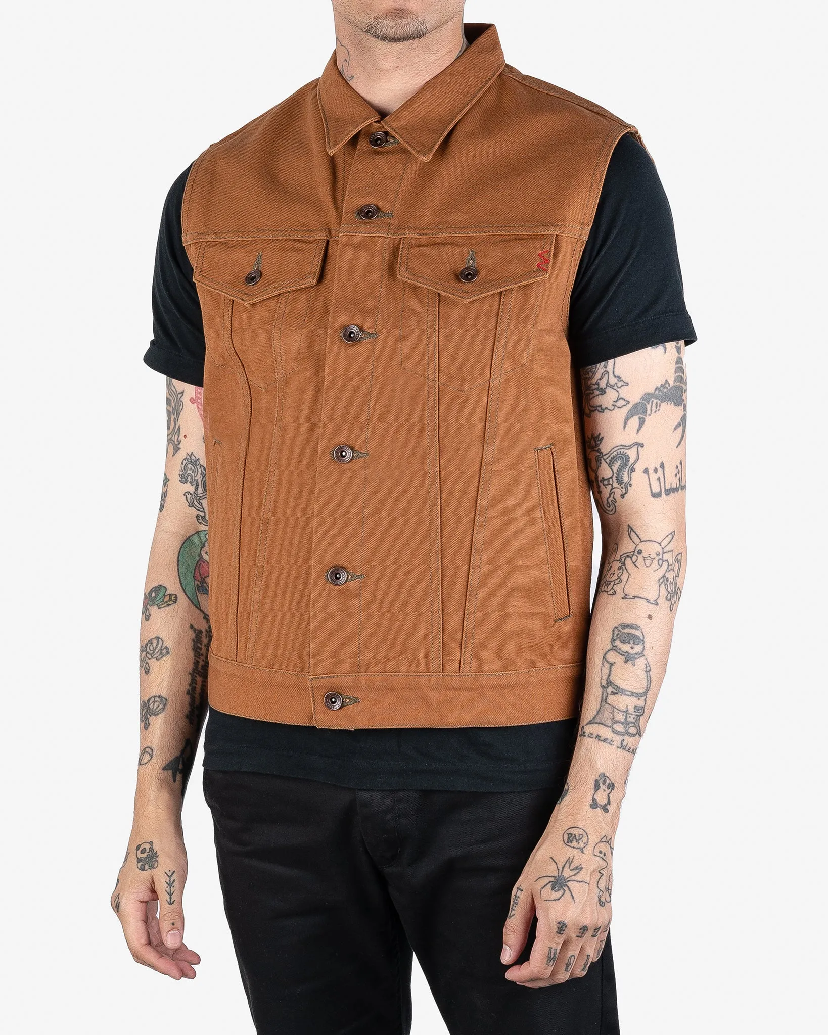 17oz Duck Modified Type III Vest - Brown