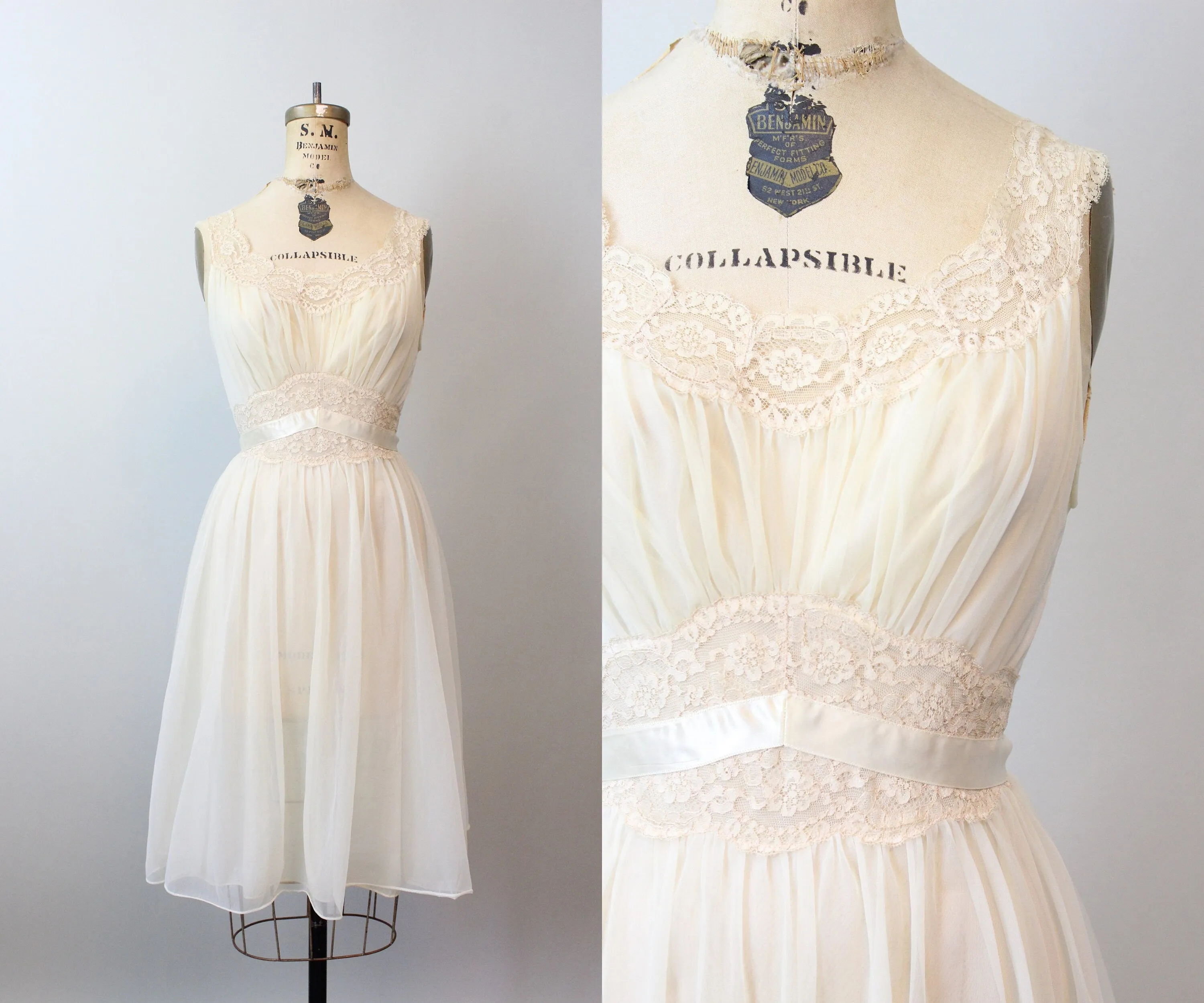 1950s VANITY FAIR lace lingerie nightgown xs | new spring