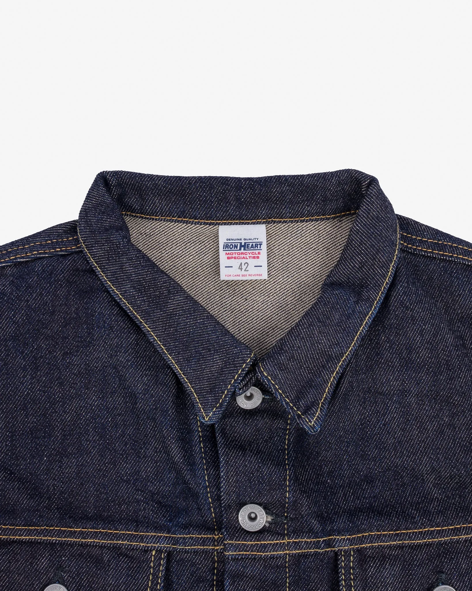 21oz Selvedge Denim Modified Type III Vest - Indigo