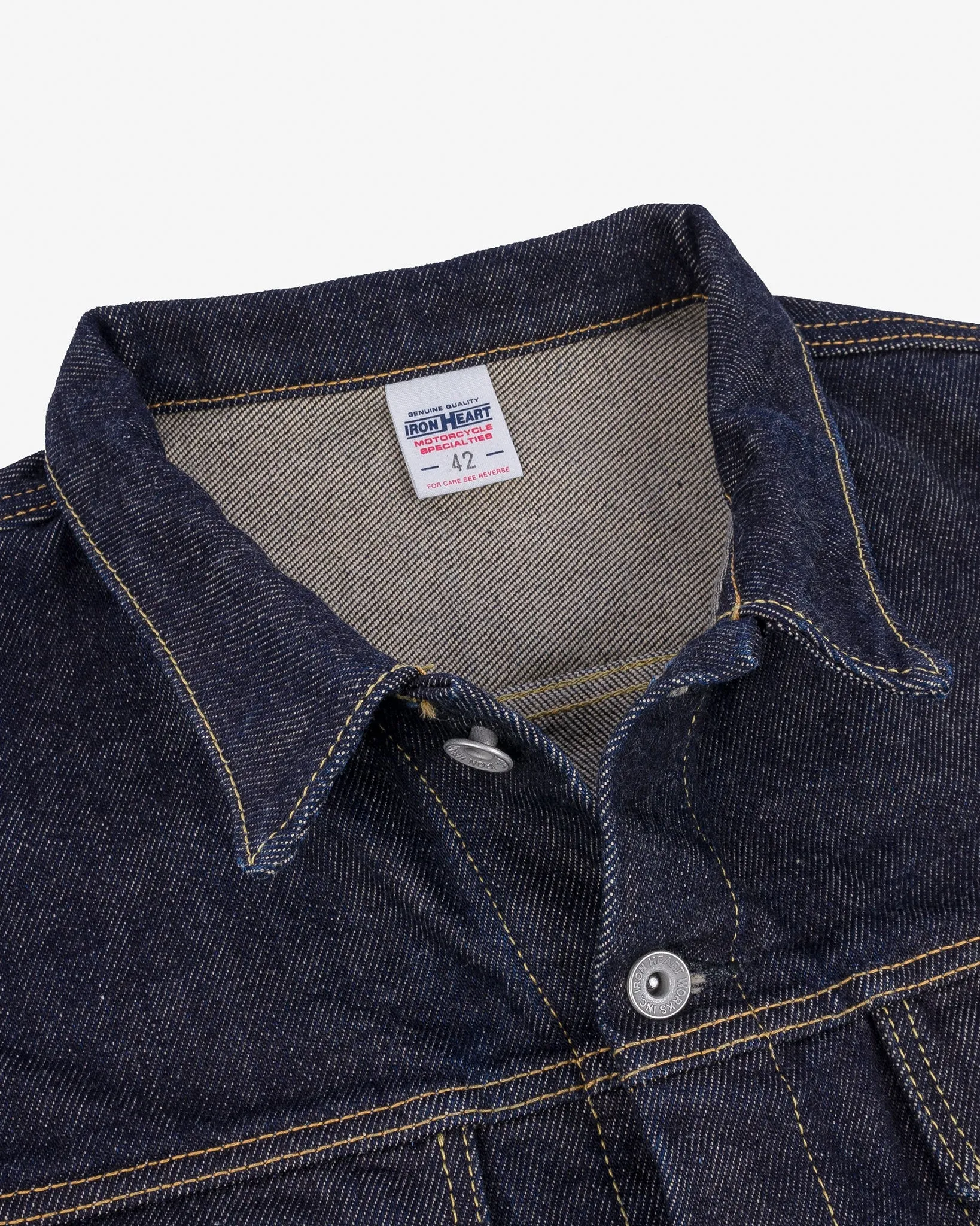 21oz Selvedge Denim Modified Type III Vest - Indigo