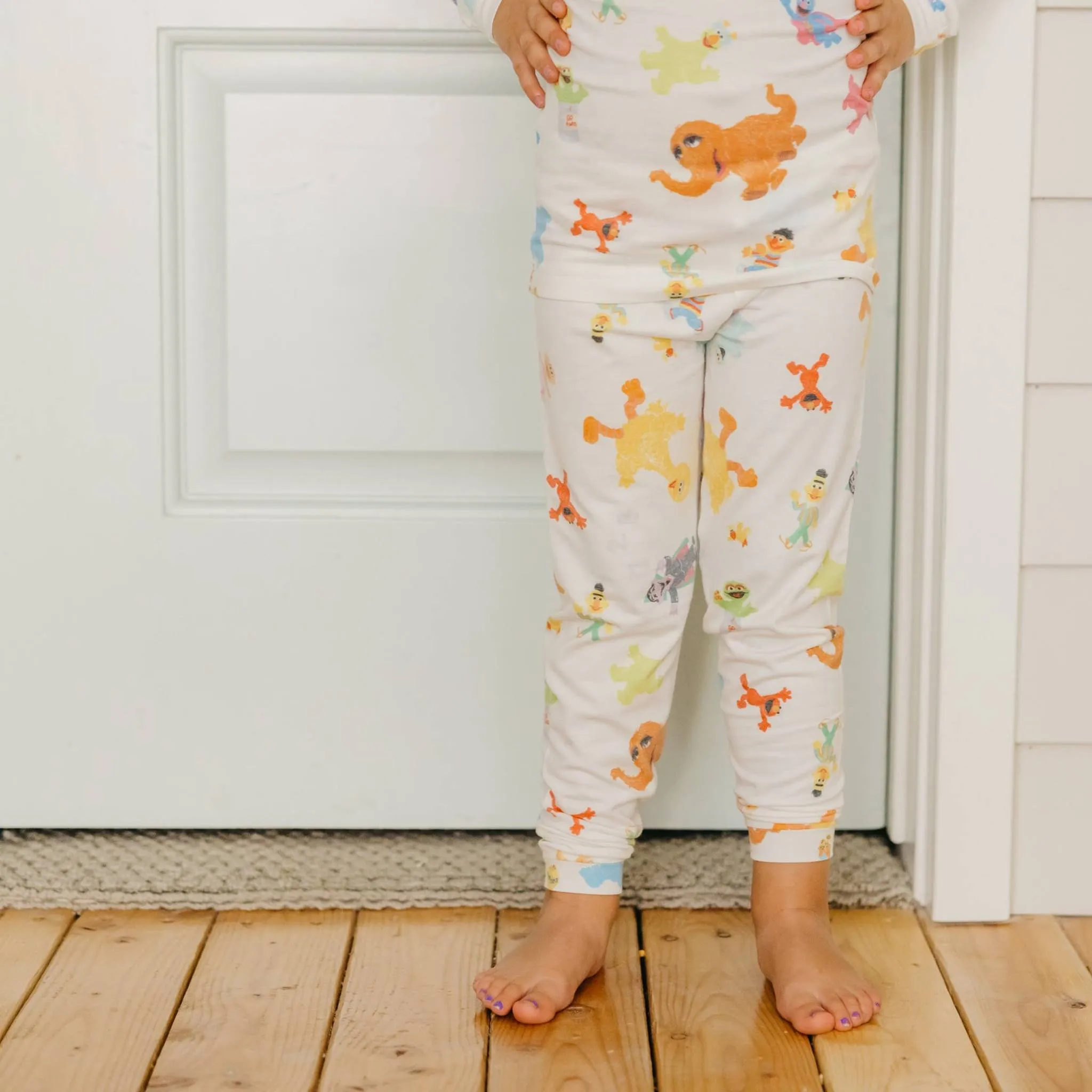 2pc Long Sleeve Pajama Set - Sesame Friends