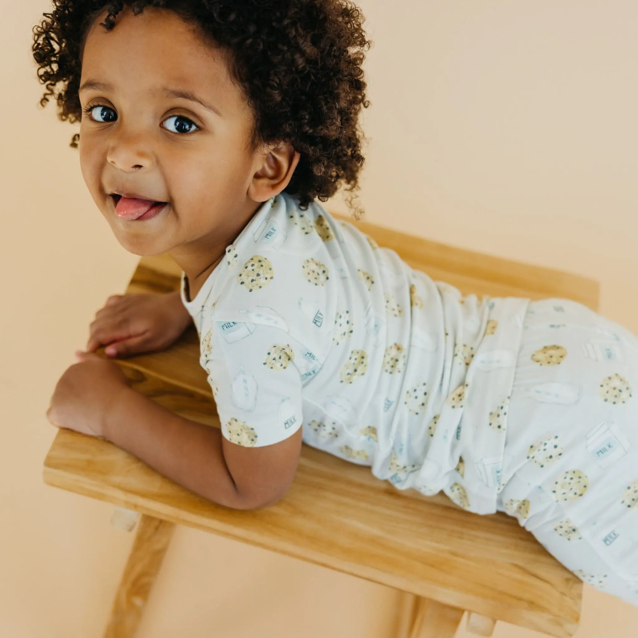 2pc Short Sleeve Pajama Set - Chip