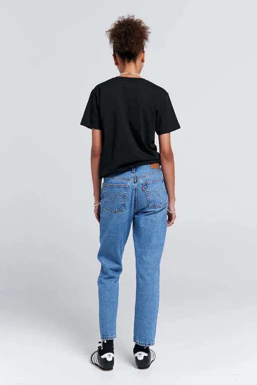 501® Crop Jeans Medium Indigo Worn In Blue