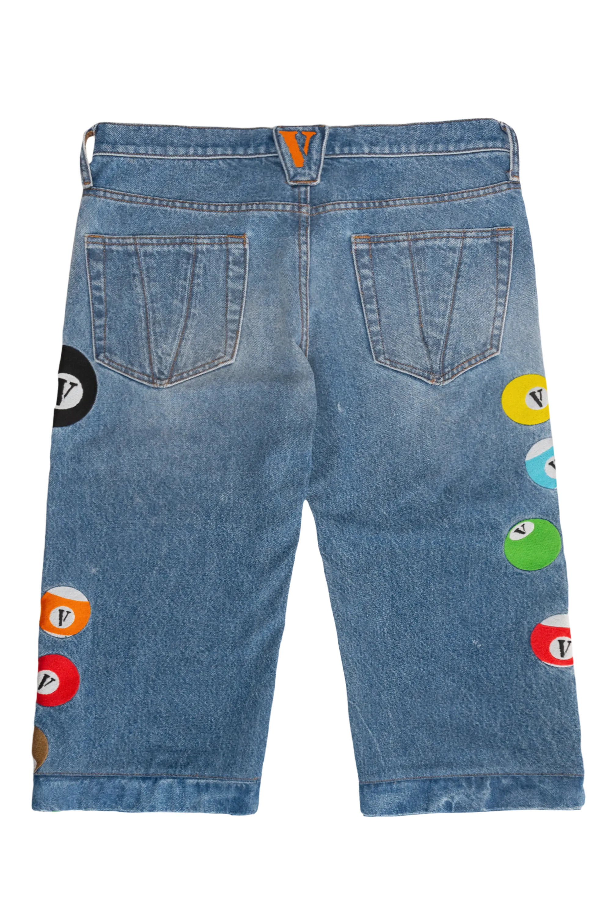 8 BVLL SKATER JEANS/SHORTS with “V” BALL KEYCHAIN