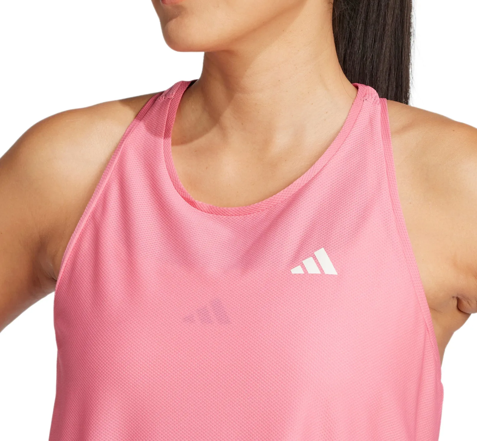adidas Own The Run Womens Running Vest Tank Top - Pink