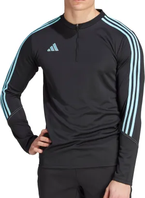 adidas Tiro 23 Club Half Zip Long Sleeve Mens Training Top - Black