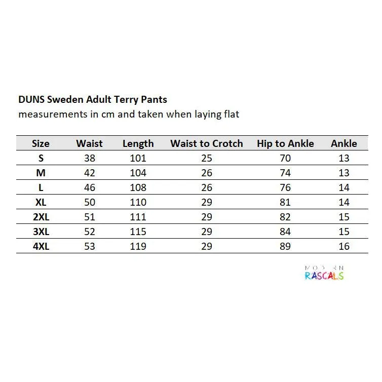 Adult's Old Gold Terry Trousers