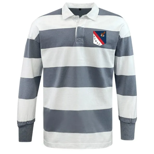 American University Classic Long Sleeve Hooped Rugby Jersey