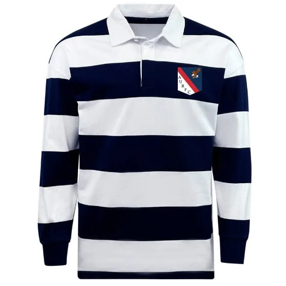 American University Classic Long Sleeve Hooped Rugby Jersey