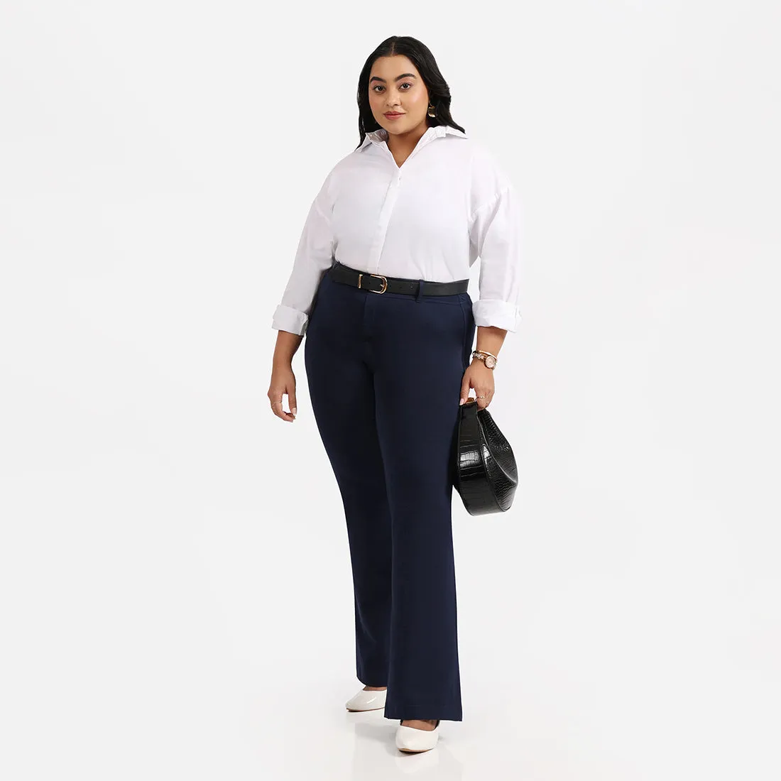 AM:PM Air Flare Trousers - Cotton Tall