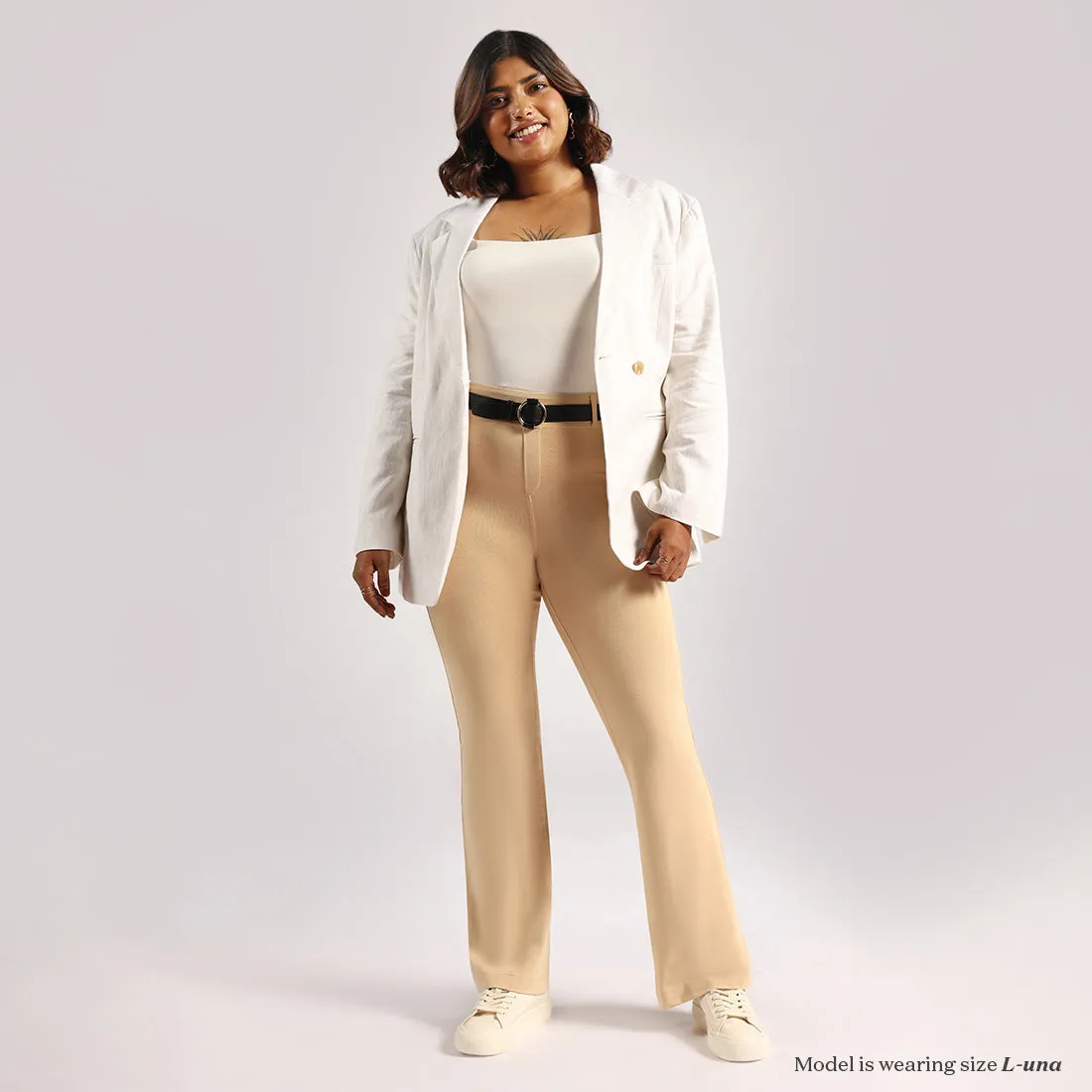 AM:PM Air Flare Trousers - Cotton Tall