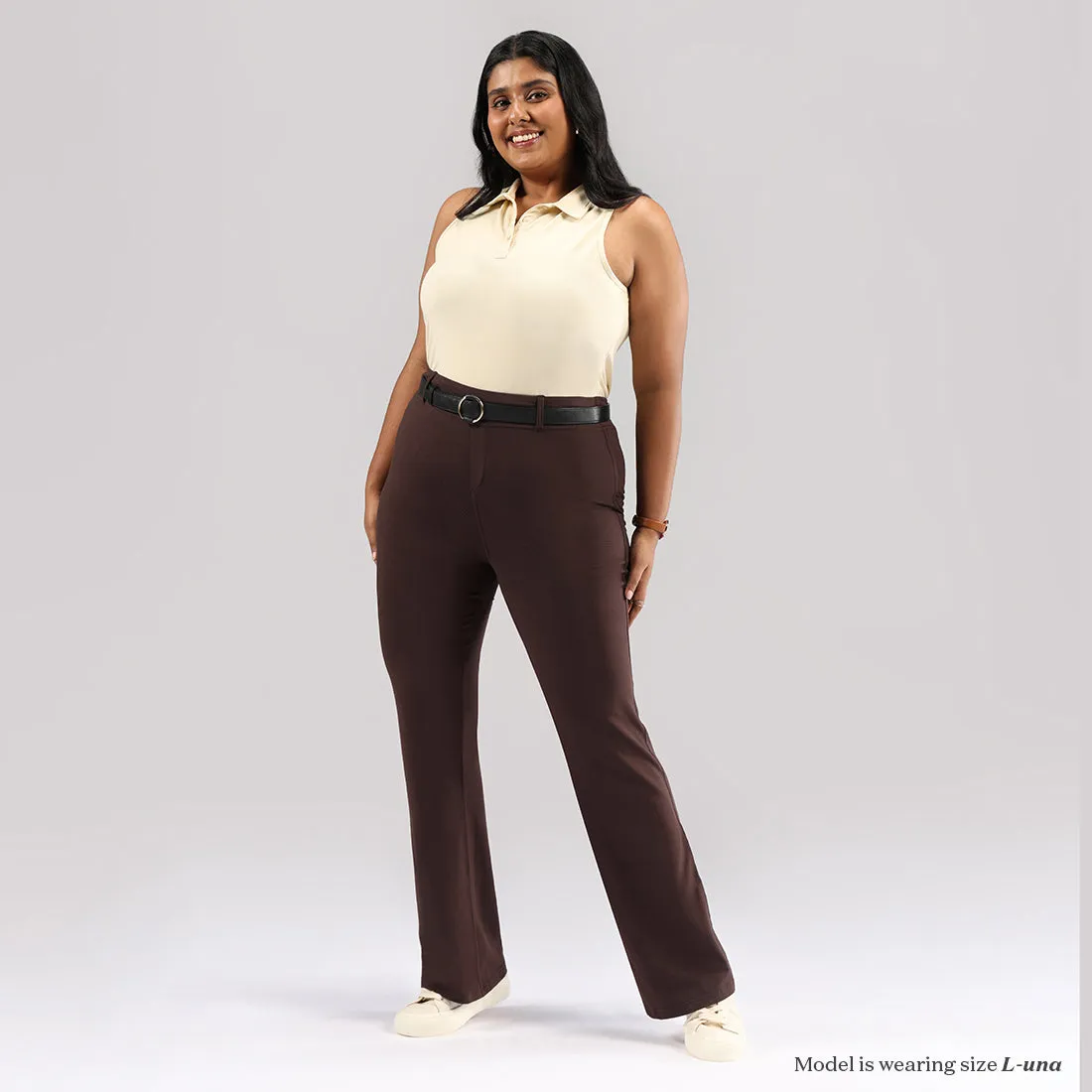 AM:PM Air Flare Trousers - Cotton Tall