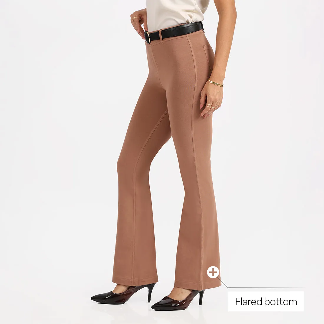 AM:PM Air Flare Trousers - Cotton Tall