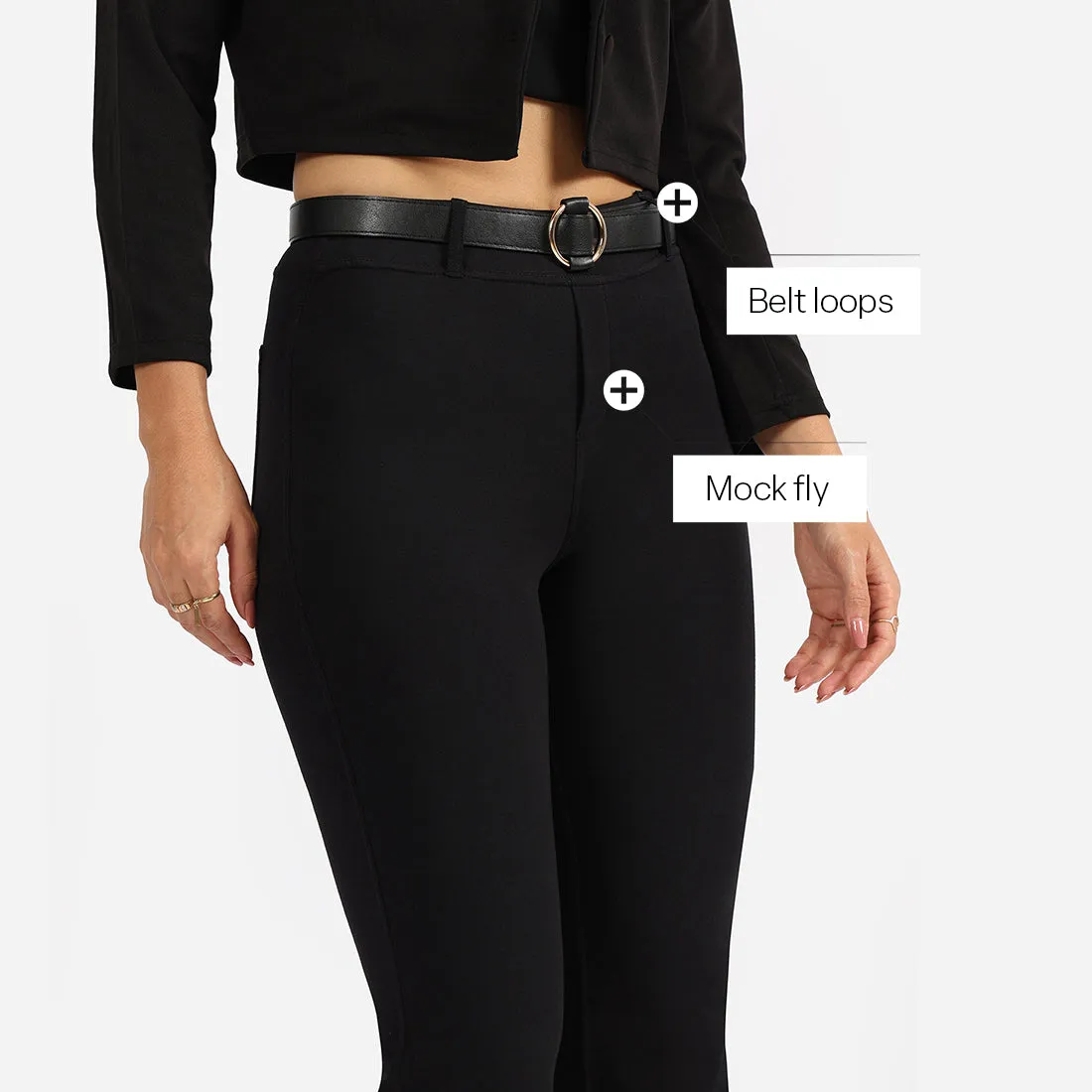AM:PM Air Flare Trousers - Cotton Tall