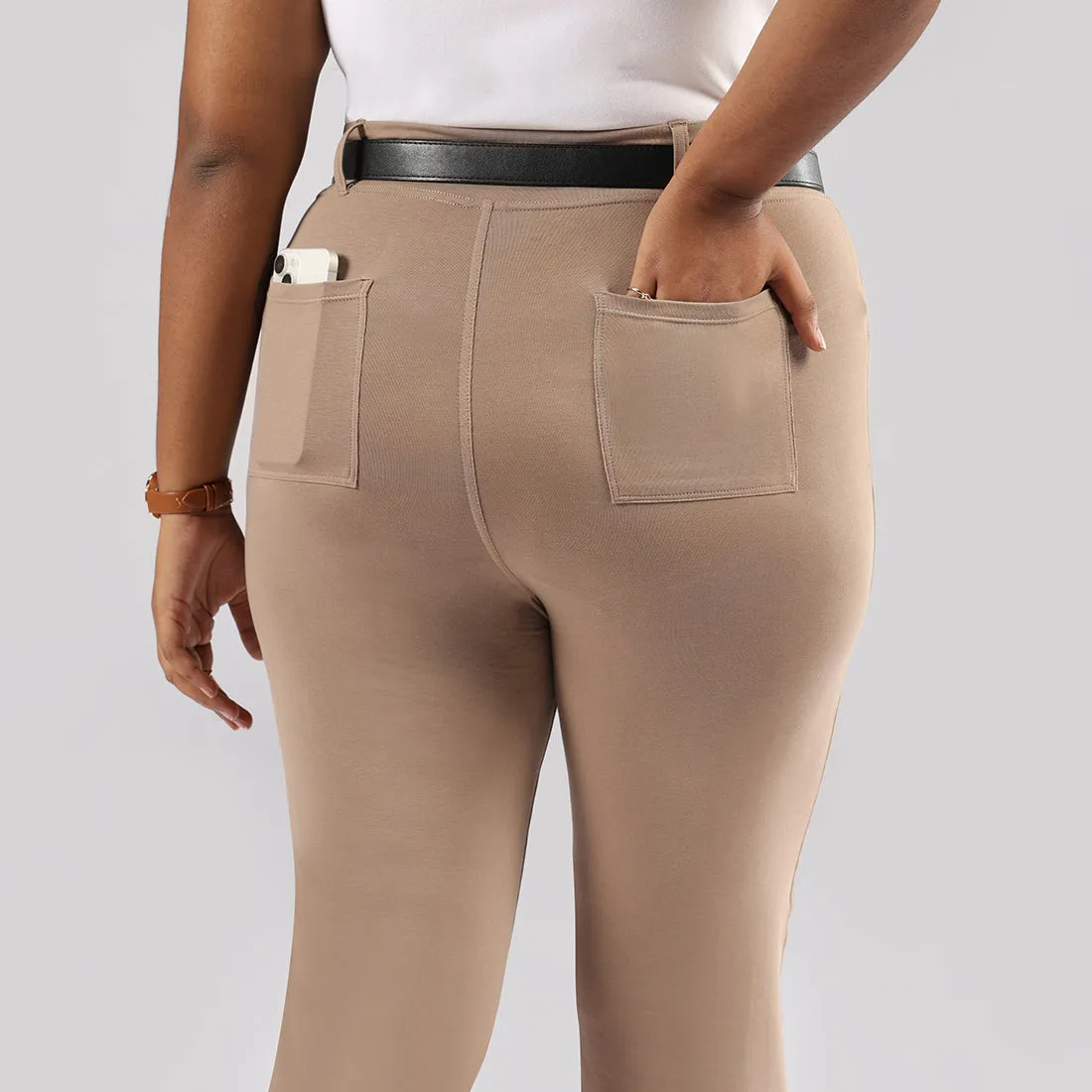 AM:PM Air Flare Trousers - Cotton Tall