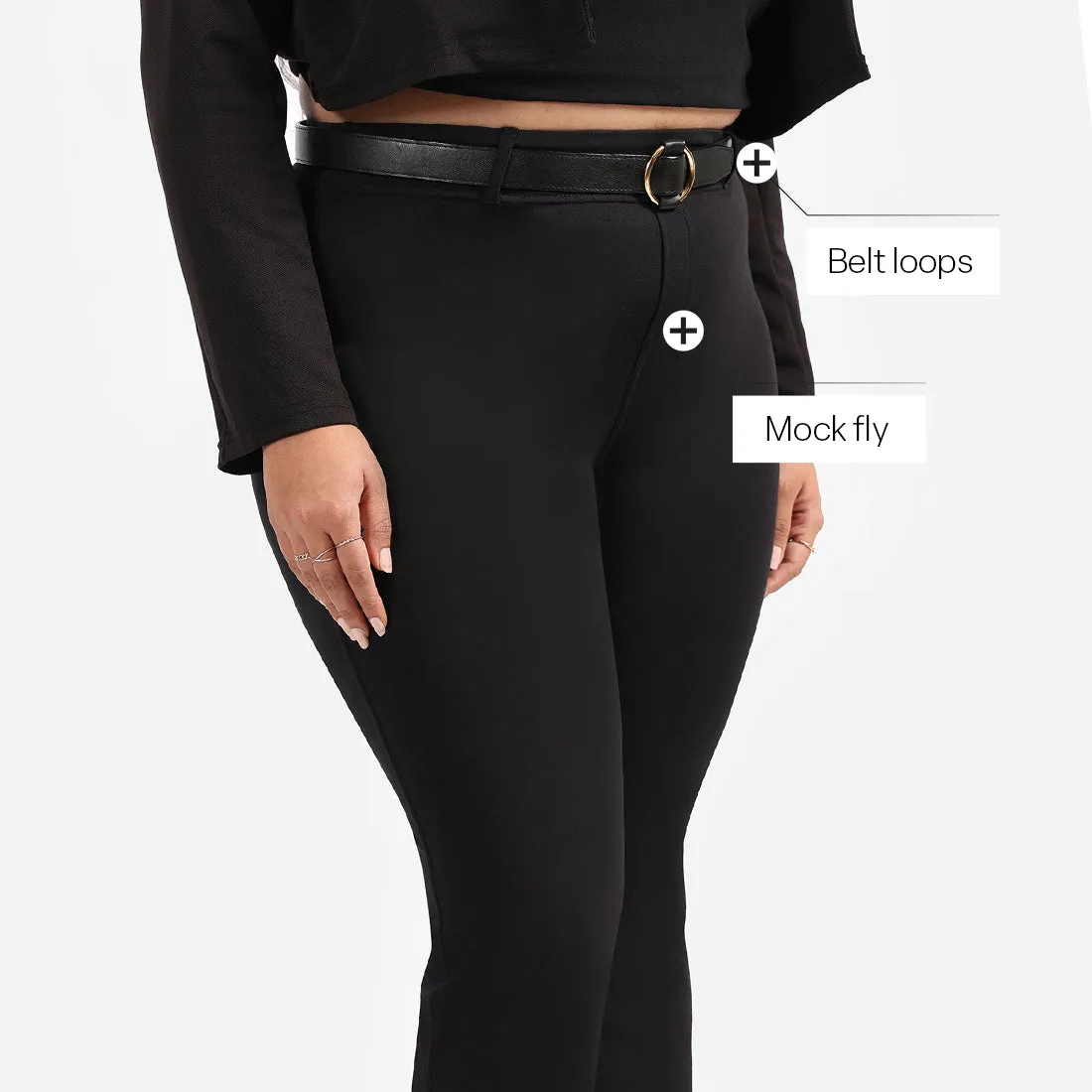 AM:PM Air Flare Trousers - Cotton Tall