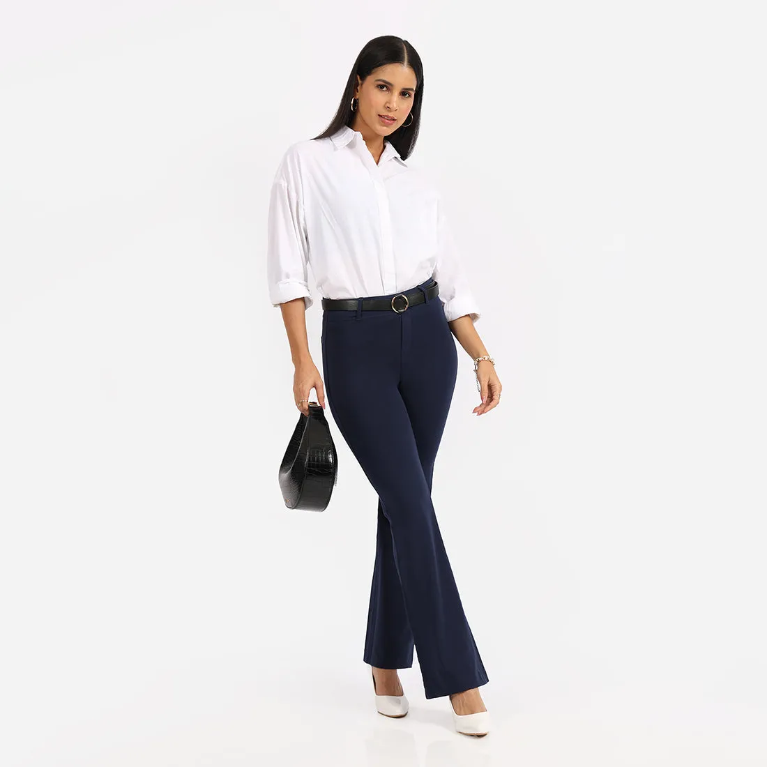 AM:PM Air Flare Trousers - Cotton Tall