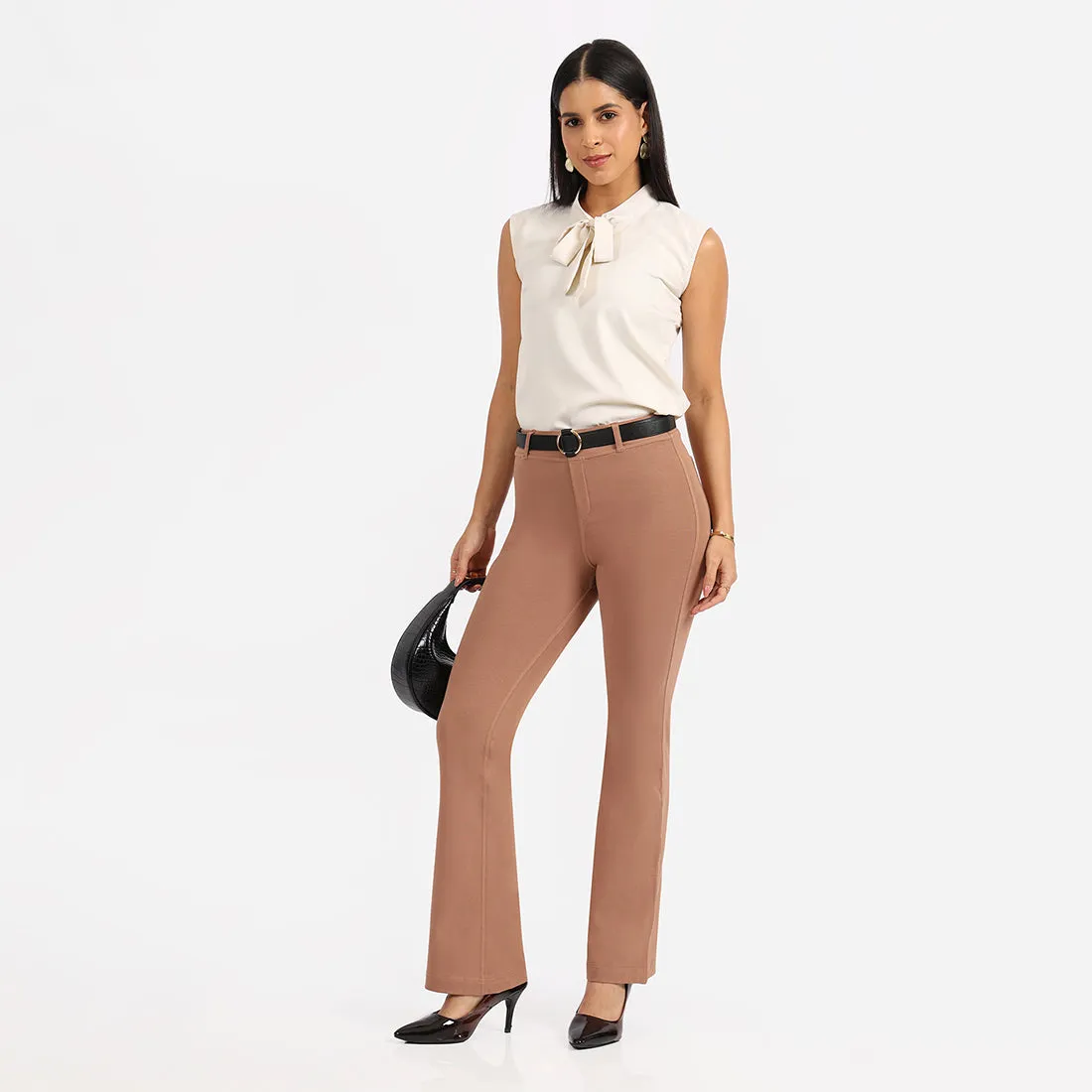 AM:PM Air Flare Trousers - Cotton Tall
