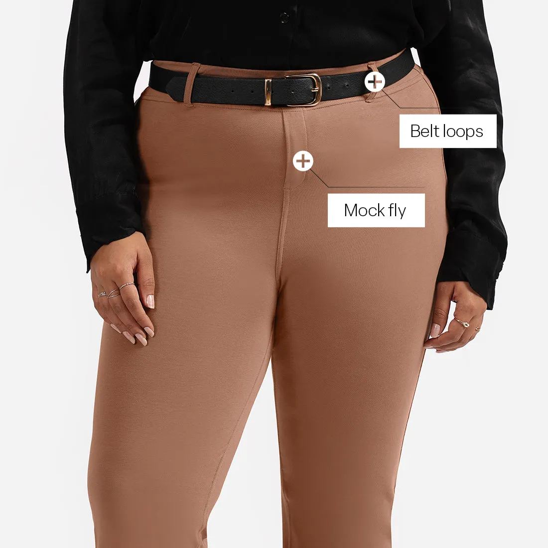 AM:PM Air Flare Trousers - Cotton Tall