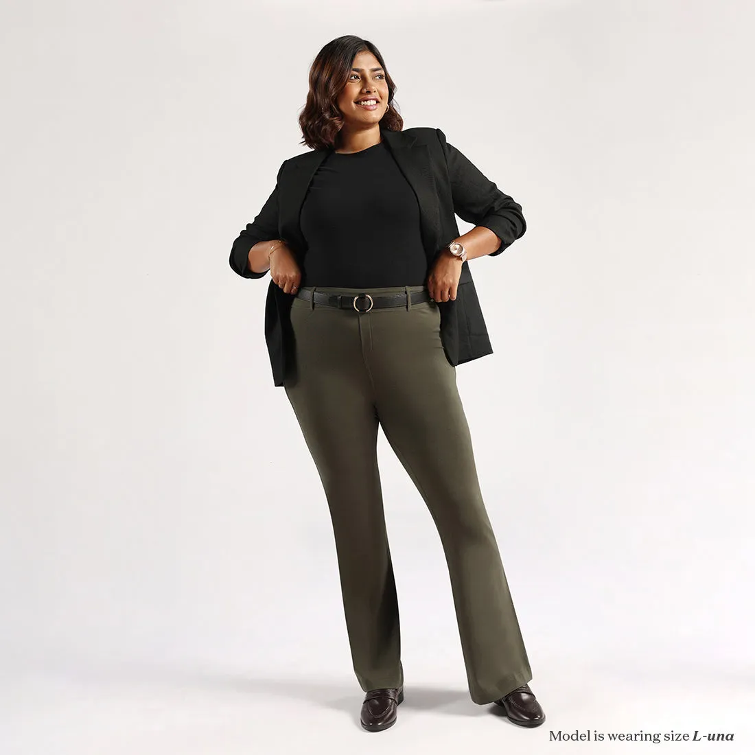 AM:PM Air Flare Trousers - Cotton Tall