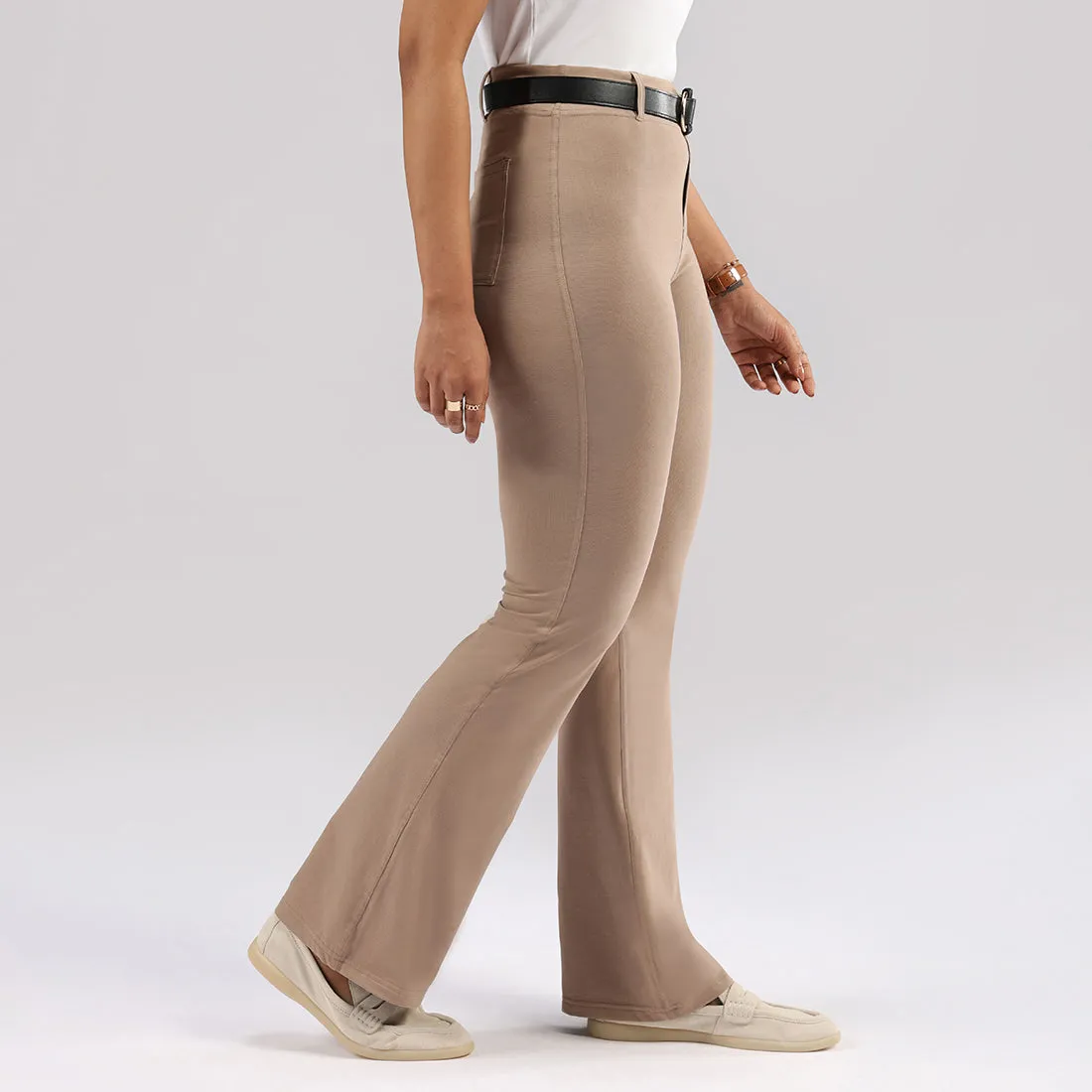 AM:PM Air Flare Trousers - Cotton