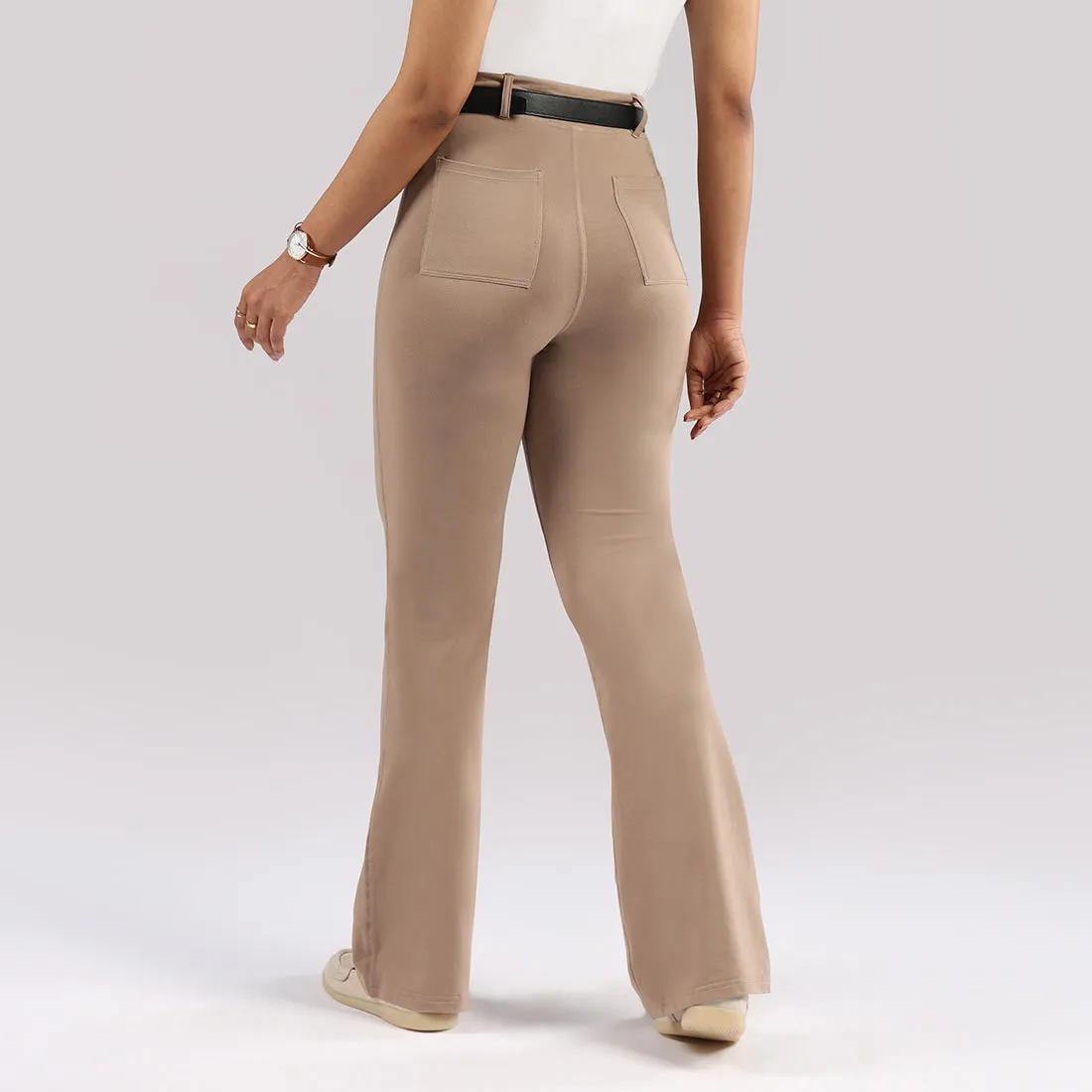 AM:PM Air Flare Trousers - Cotton