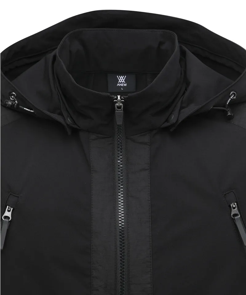 Anew Golf Men's SP Rib Patch Ma - 1 Jacket - Black