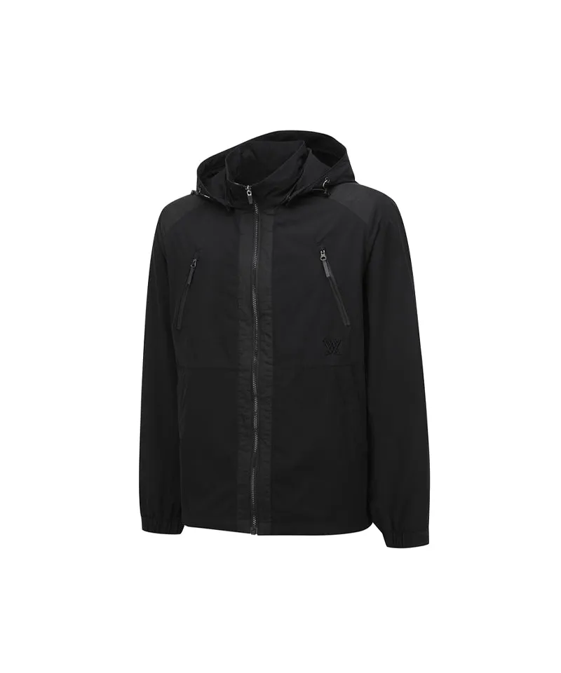 Anew Golf Men's SP Rib Patch Ma - 1 Jacket - Black
