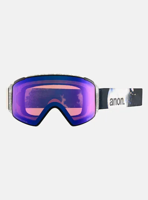 Anon M4S Cylindrical Goggles & MFI Face Mask & Spare Lens Flight Attendant / Perceive Sun Onyx Lens