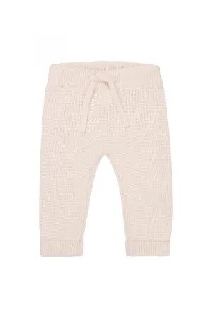 Antique White Knitted Trousers - Organic Cotton