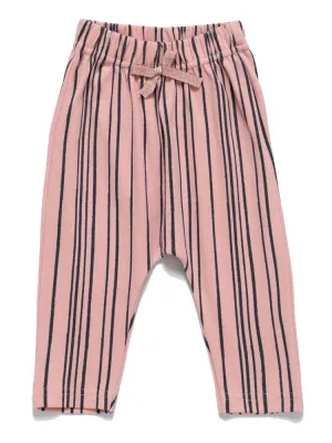 Artie - Super Stripey Pink & Navy Baby Trousers