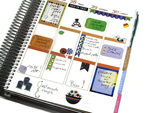 Autumn Fall Harvest Sampler 1 Weekly Planner Stickers Labels Compatible with Erin Condren Vertical Life Planner