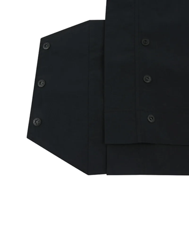 AVEN Nylon Hooded Vest - Black