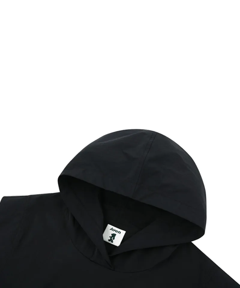 AVEN Nylon Hooded Vest - Black