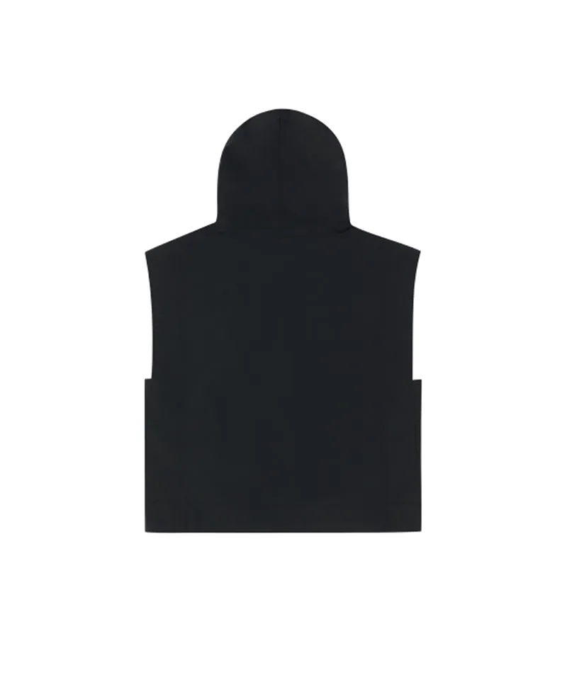 AVEN Nylon Hooded Vest - Black
