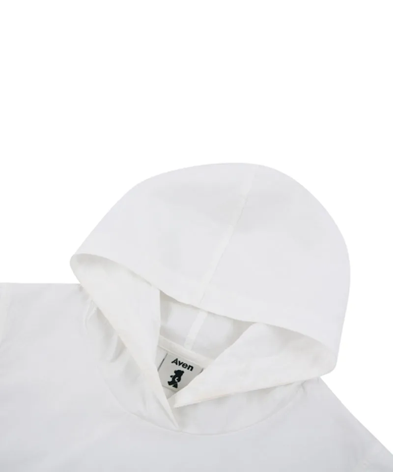 AVEN Nylon Hooded Vest - White