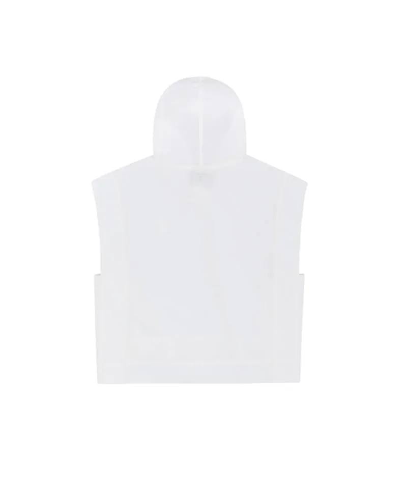 AVEN Nylon Hooded Vest - White