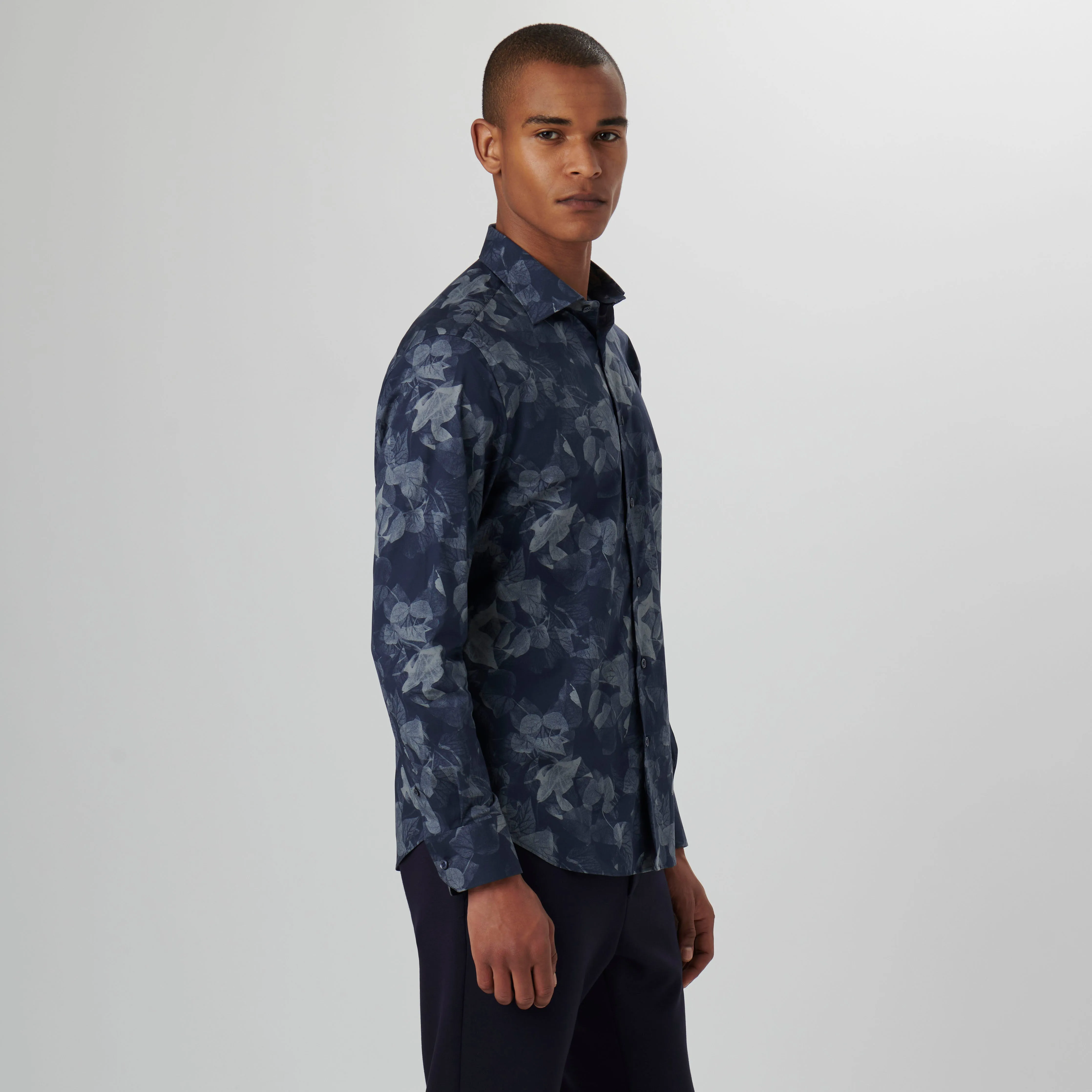 Axel Leaf Print Shirt