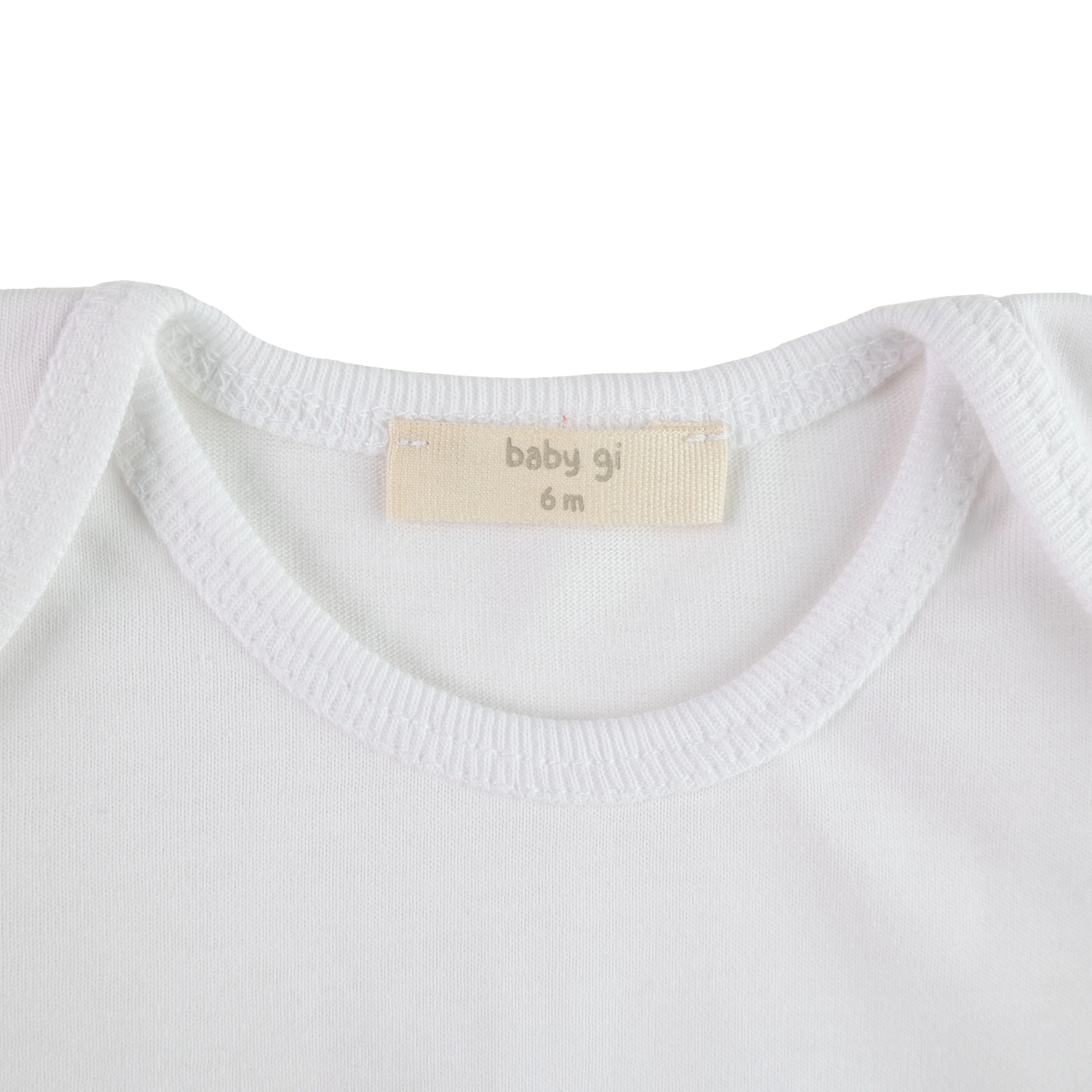 Baby Gi White & Pink Bodysuit Set