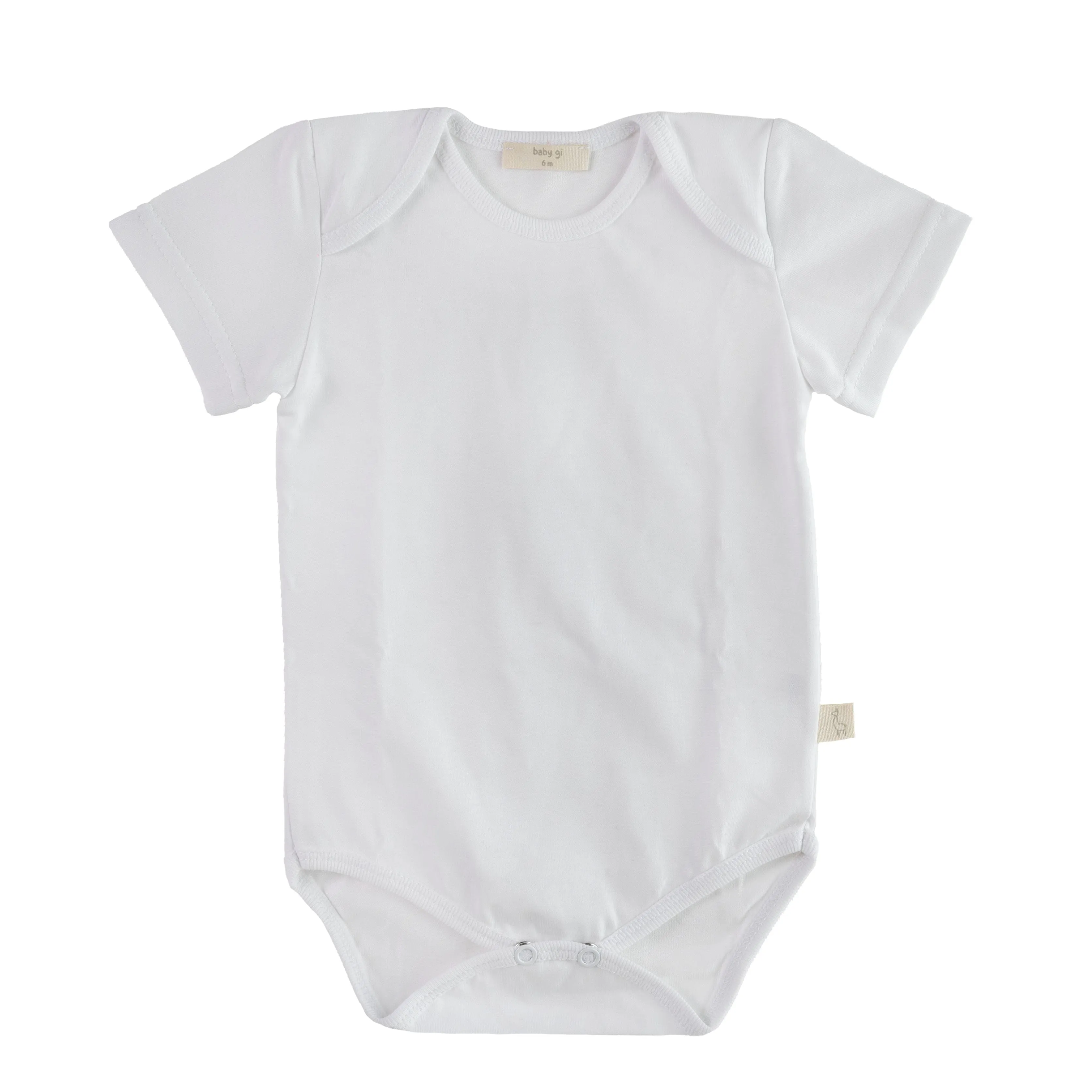Baby Gi White & Pink Bodysuit Set