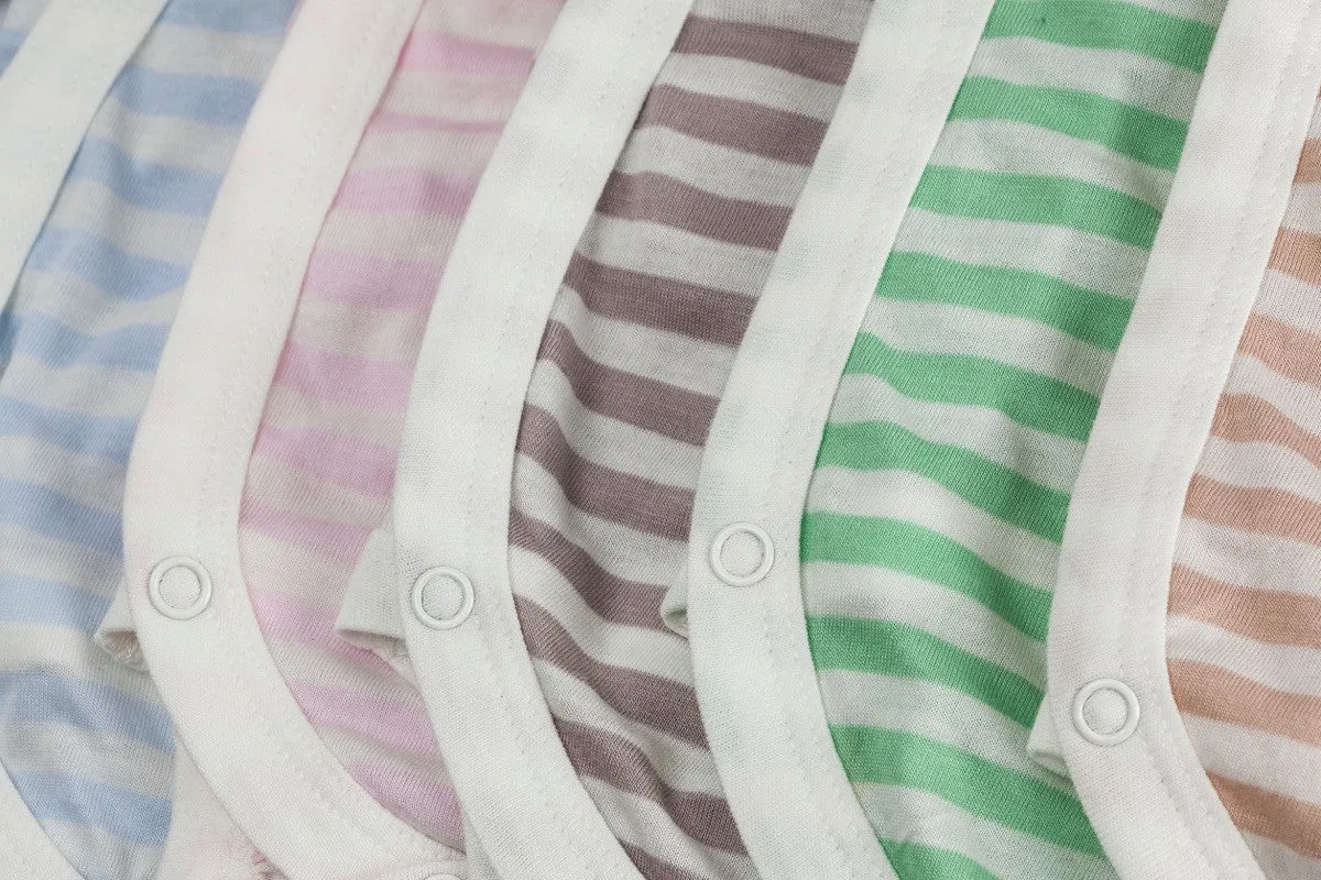 Bamboo Wrap Around Body - Light Blue Stripe