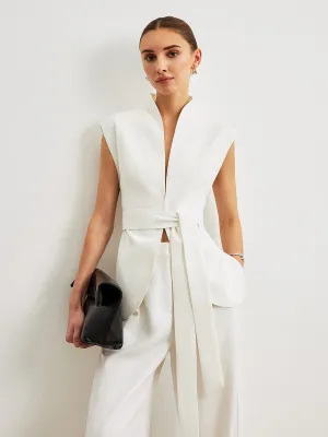 Belted Peplum Top