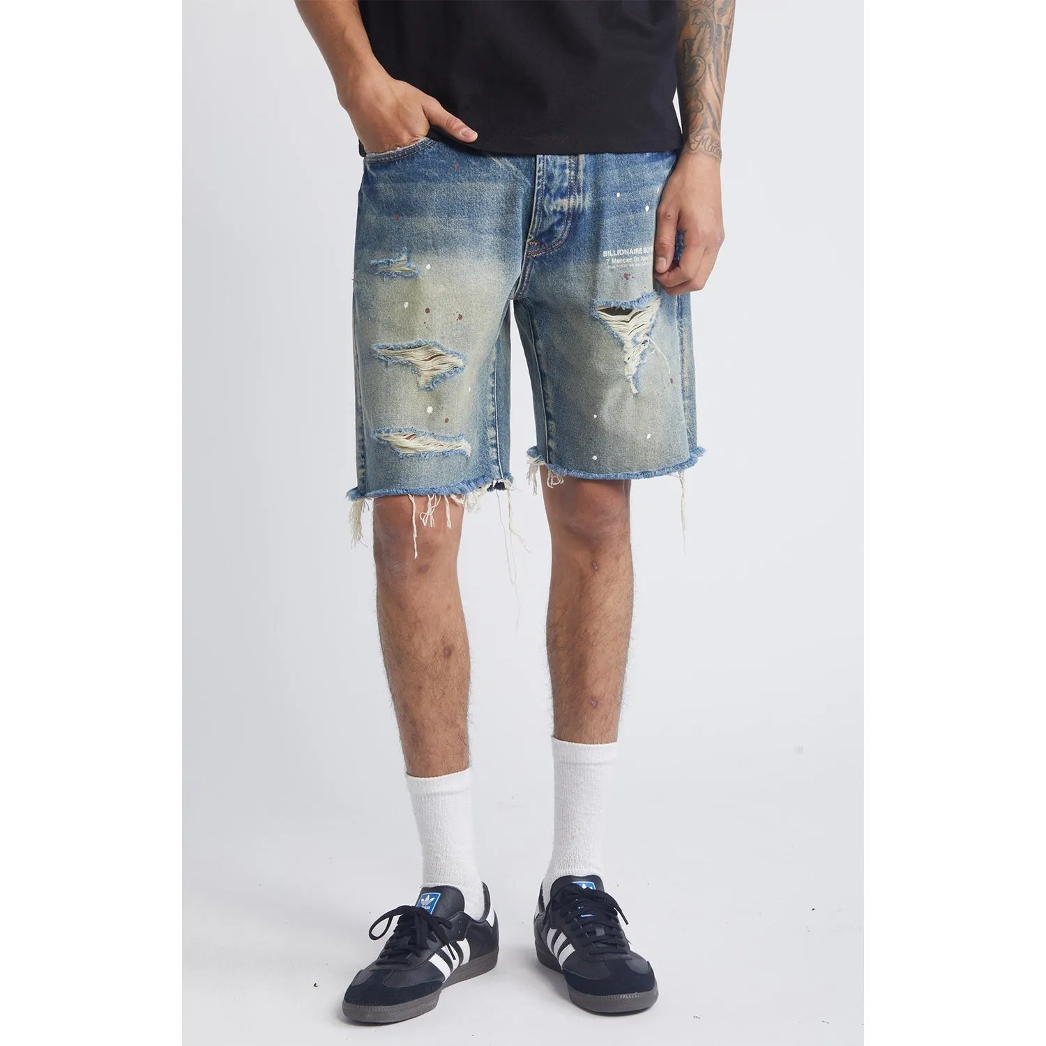 Billionaire Boys Club BB Cadet Jean Shorts Washed Denim 841-3107-EVO