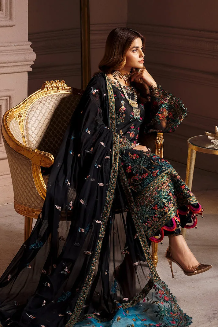 Black Kameez Trouser Dupatta Pakistani Wedding Dress