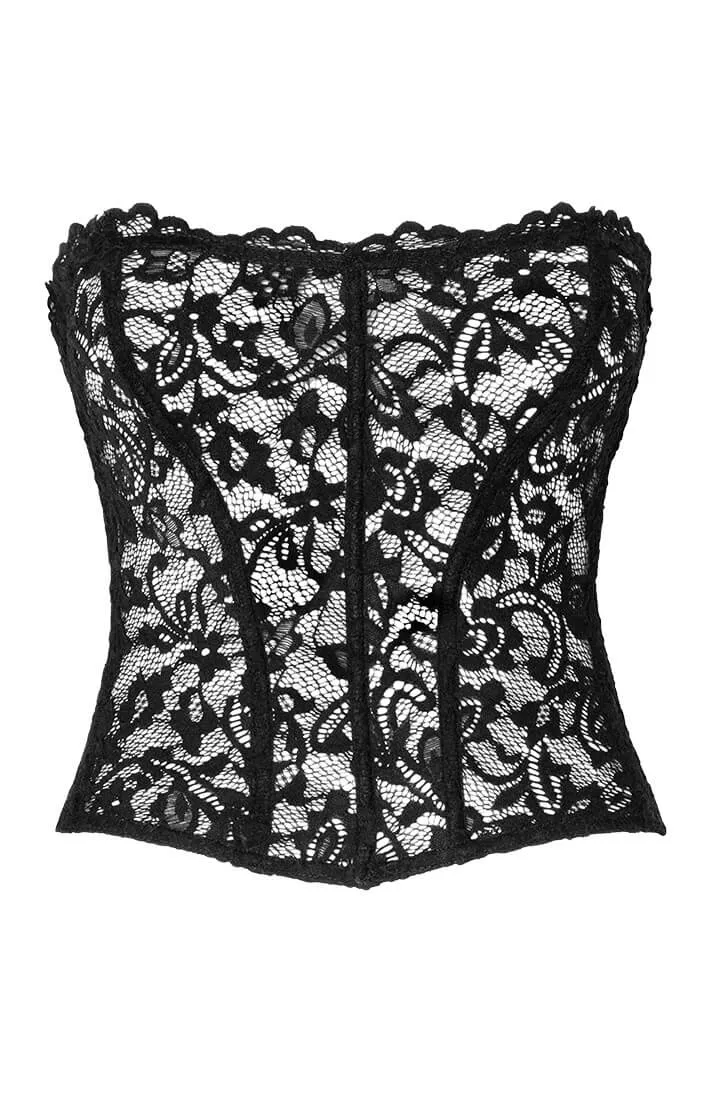 Black lace corset - Lace Craze