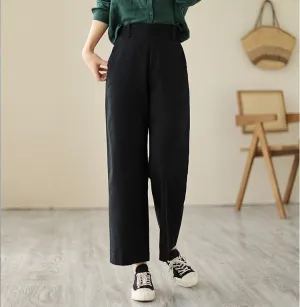 Black Regular Fit Pants