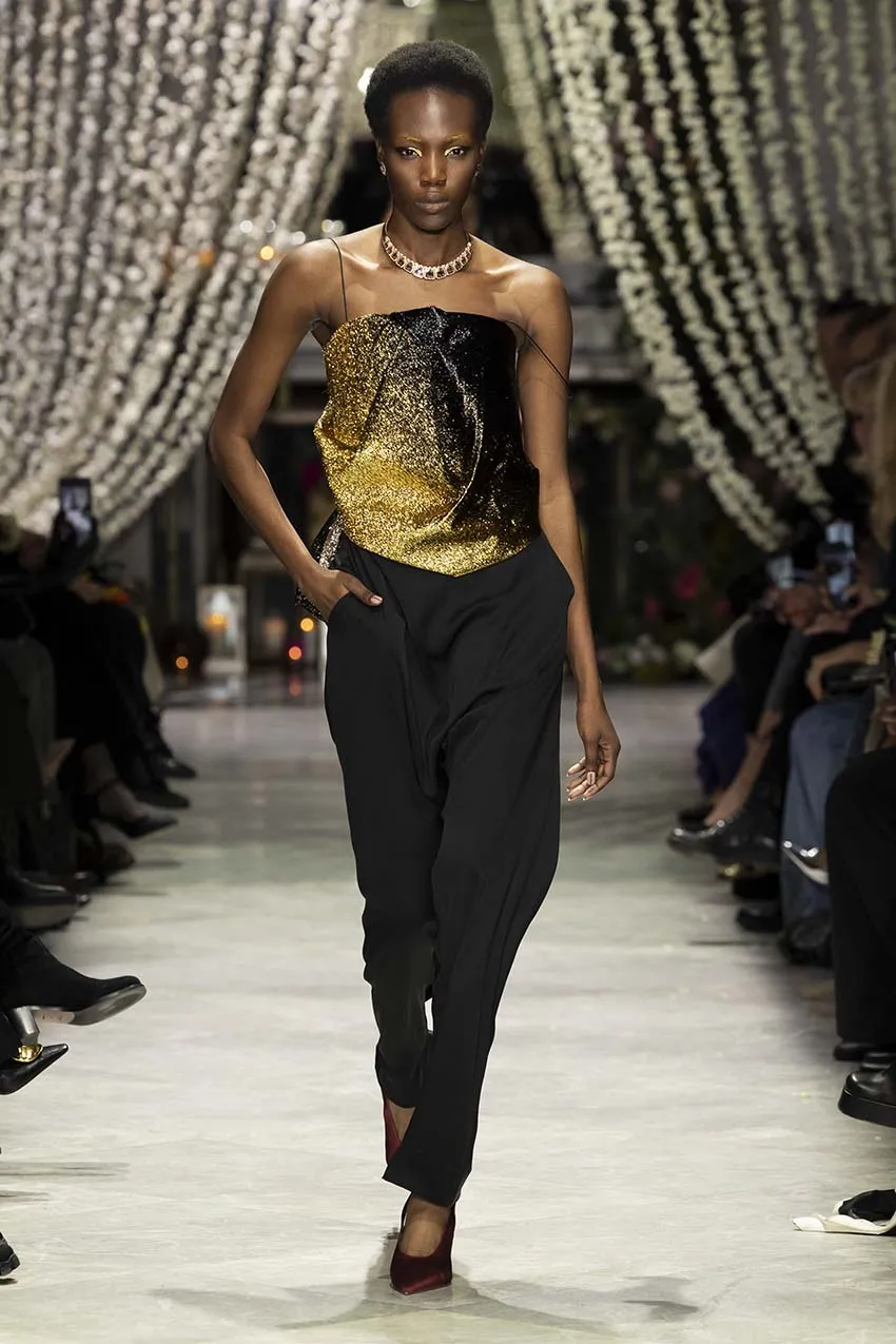 Black Satin Crepe Jodhpuri Trousers