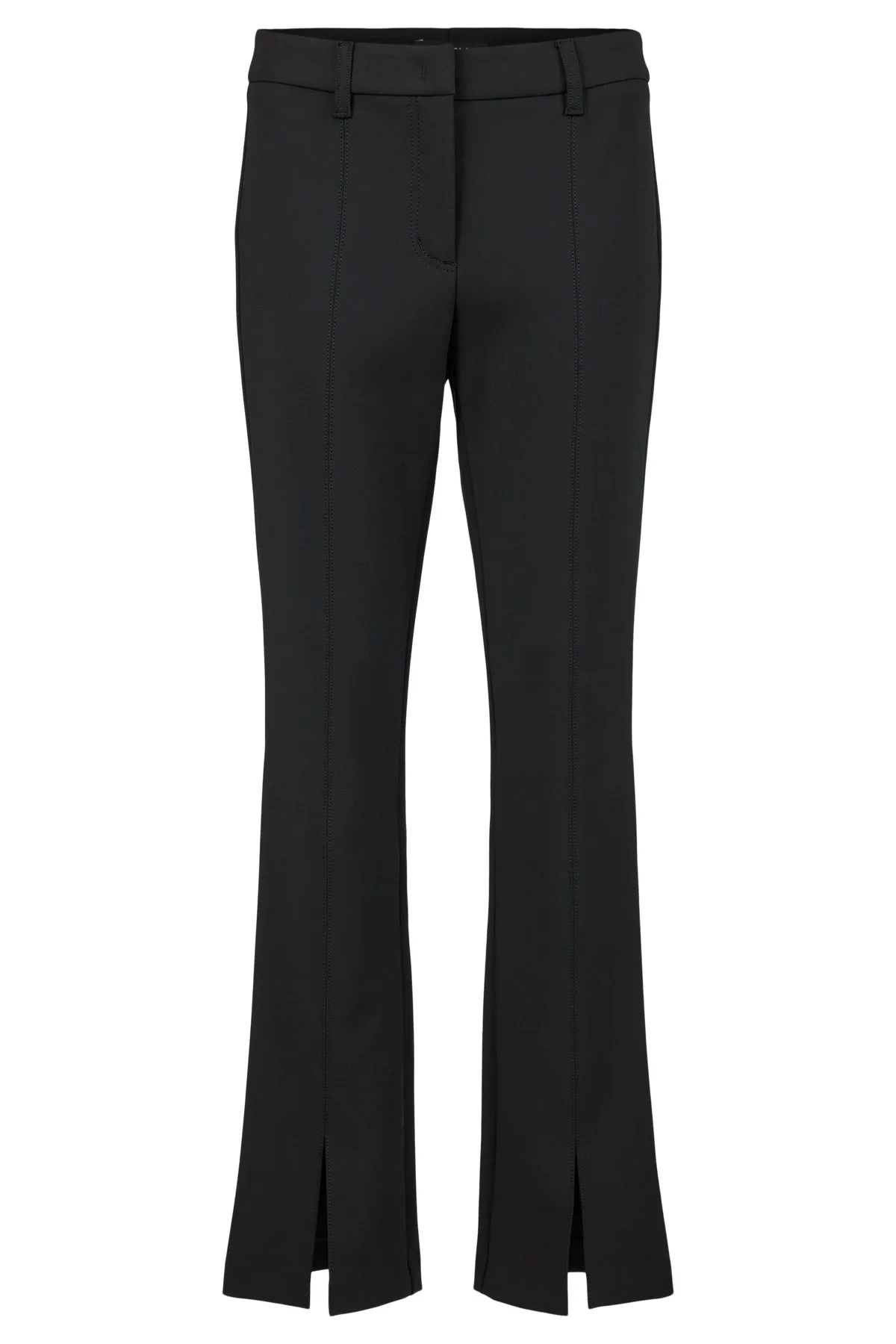 Black Slit Pants