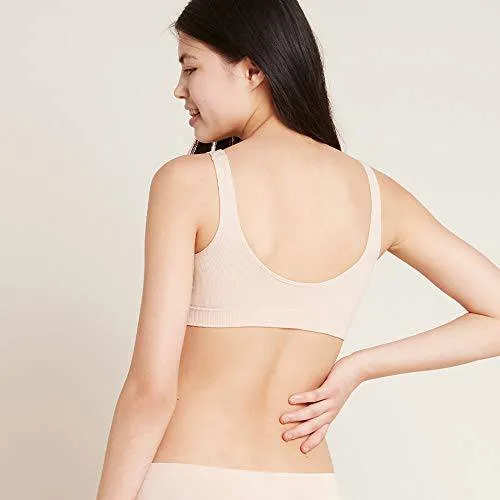Boody Body EcoWear Women's Padded Shaper Bra - Bamboo Viscose - Seamless - Removable Padding - Nude - X-Small